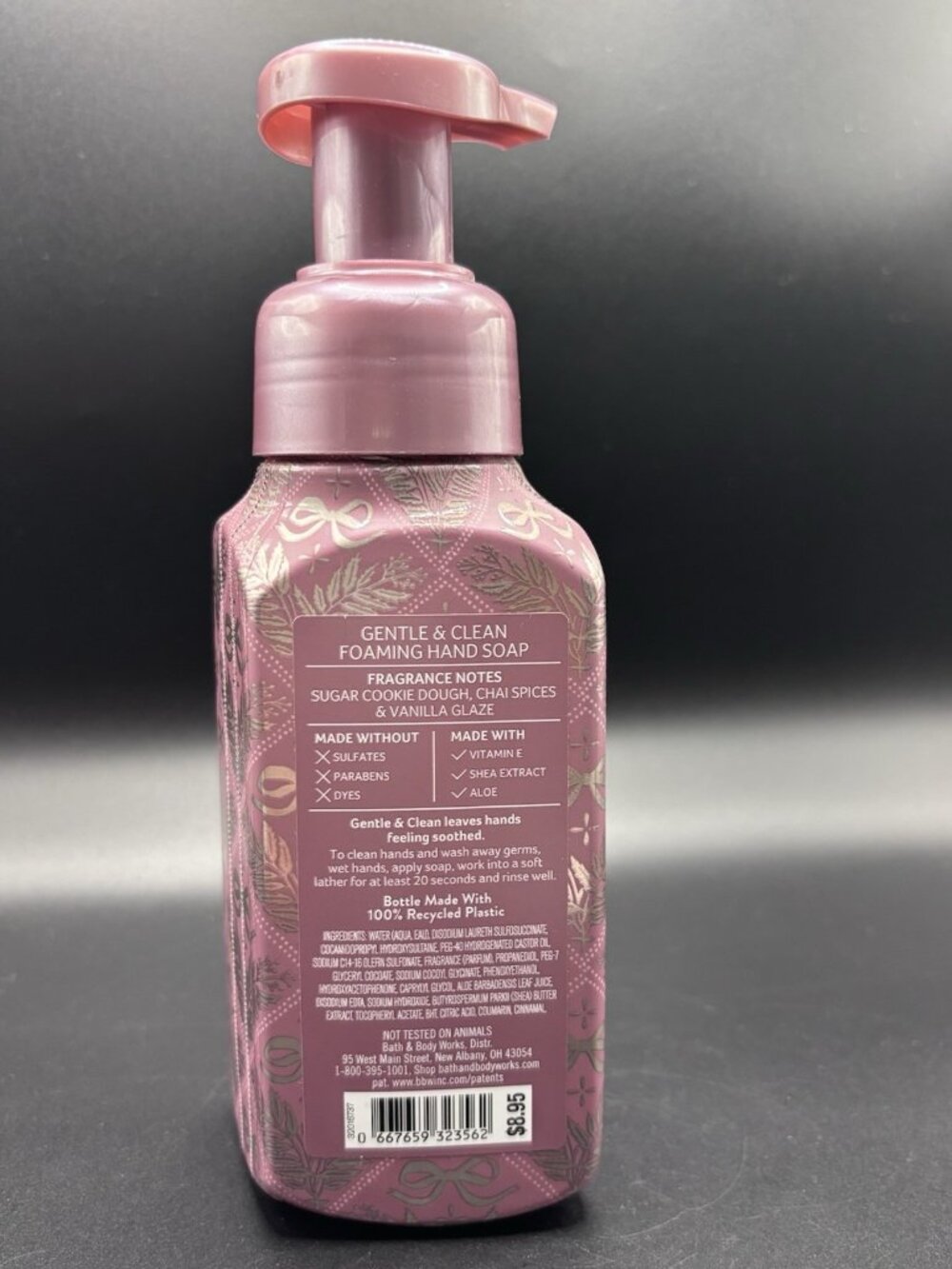 Bath & Body Works Chai Sugar Cookie Gentle Foaming Hand Soap 8.75 oz Christmas - Picture 2 of 12